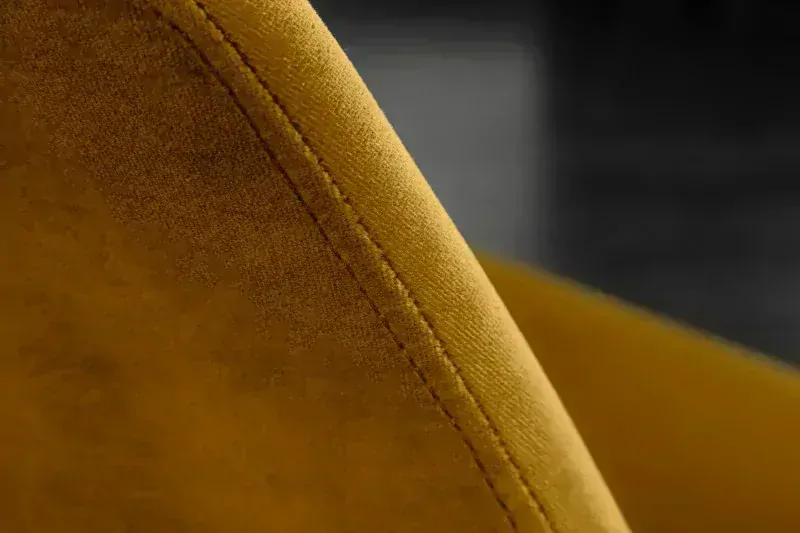 Židle SCENER RETRO DARK MUSTARD
