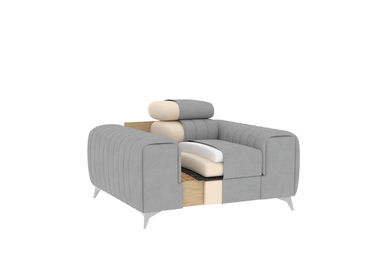 Křeslo LAURENCE DARK BLUE III.