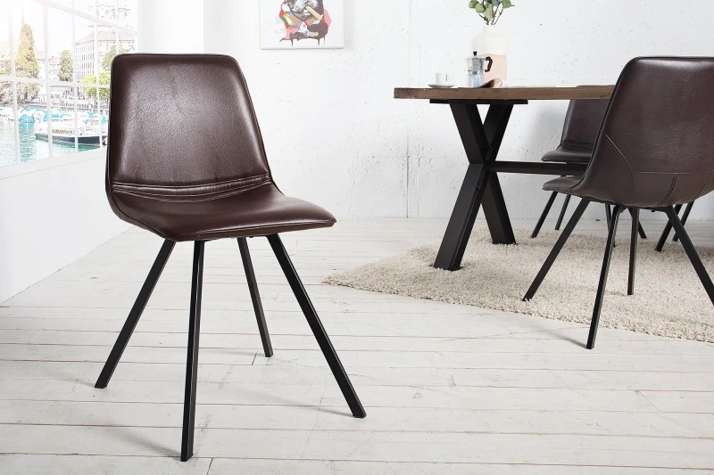 Židle AMBER RETRO BROWN