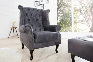 Křeslo CHESTERFIELD OLD GREY