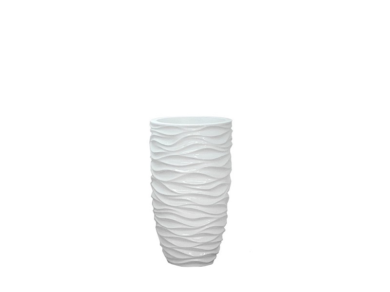 Květináč WAVES WHITE 60