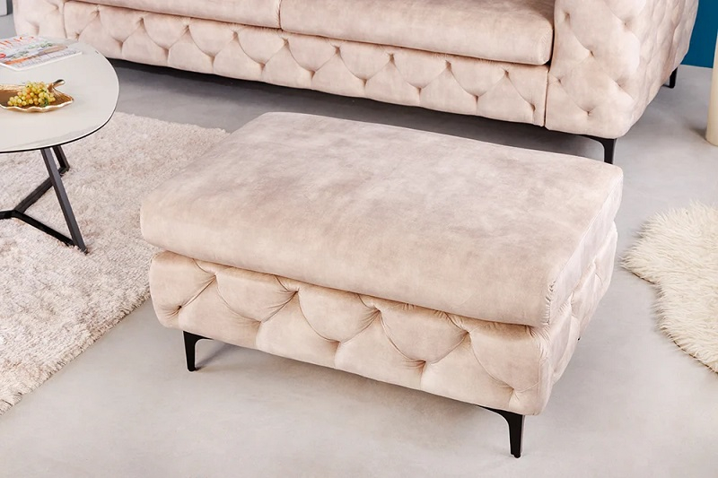 Taburet MODERN BAROCK STOOL CHAMPAGNE