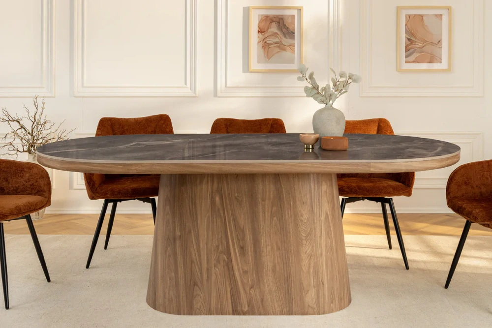 Jídelní stůl Unique Walnut 200