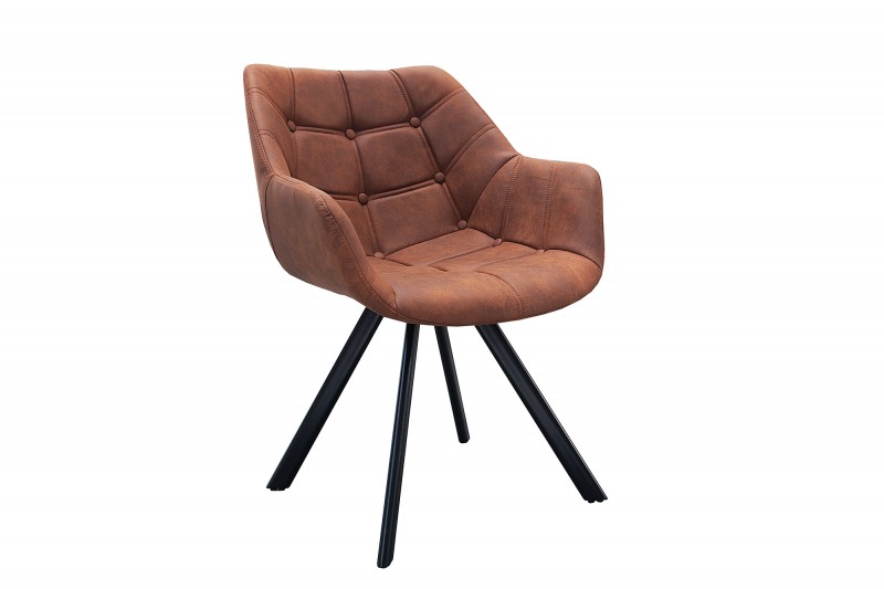 Židle DUTCH BUTTON ANTIK BROWN