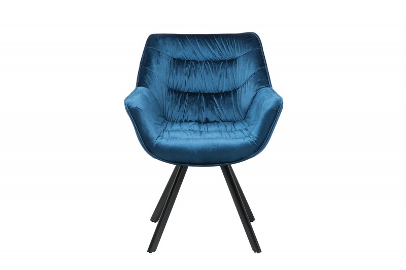 Židle DUTCH SAMT BLUE