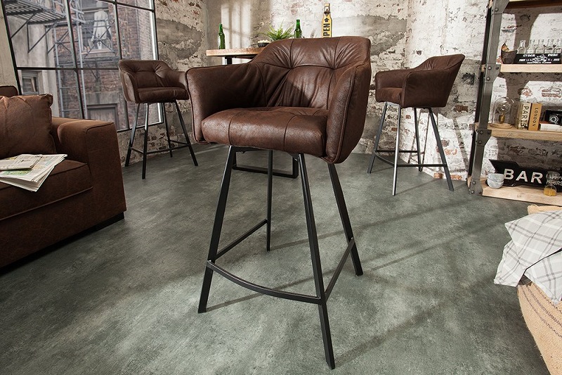 Barová židle LOFT VINTAGE BROWN