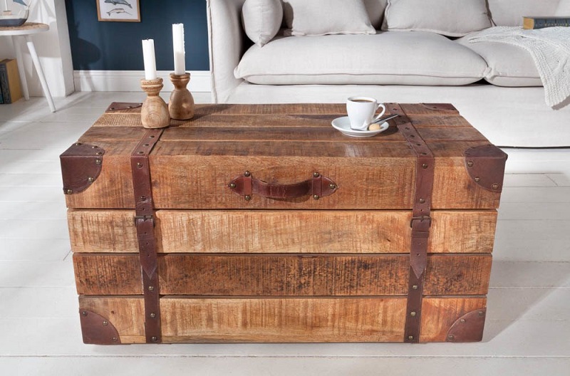 Stolek CUBE TRUNK MANGO