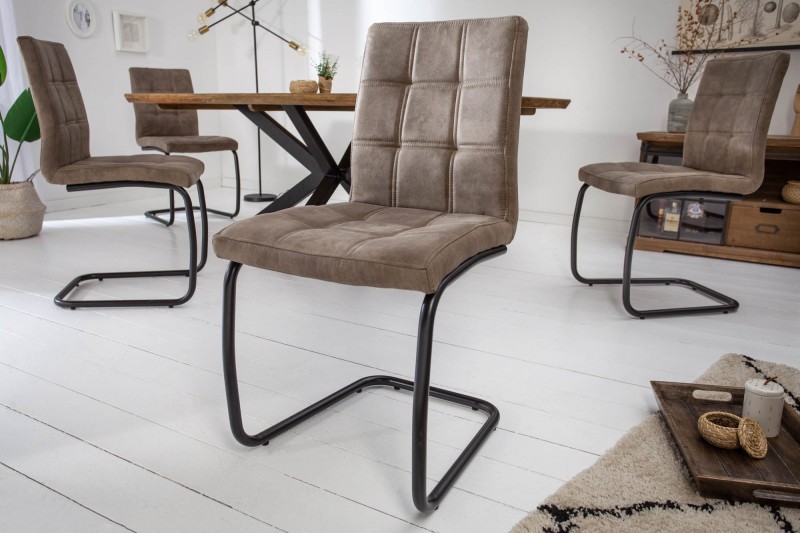 Židle MODERN VINTAGE TAUPE