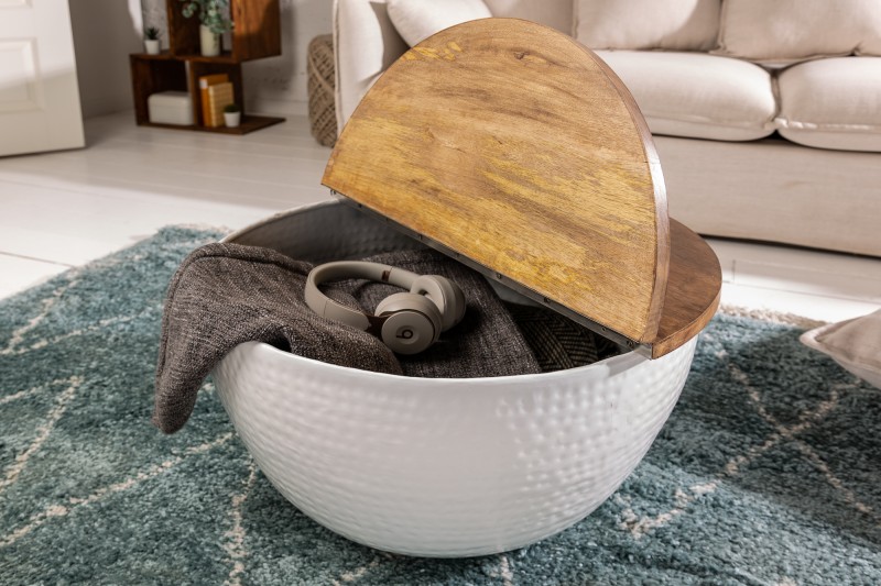 Stolek HAMMER STORAGE WHITE