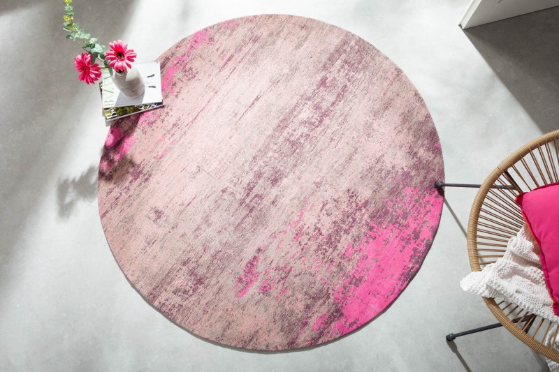 Koberec MORFEUS PINK ROUND