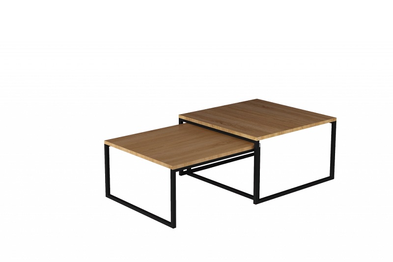 Sada stolků NEVIO WALNUT