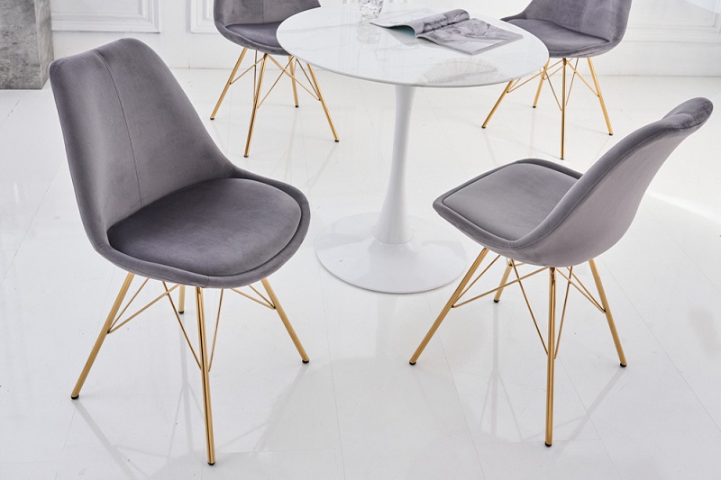 Židle SCENER RETRO GOLD GRAY