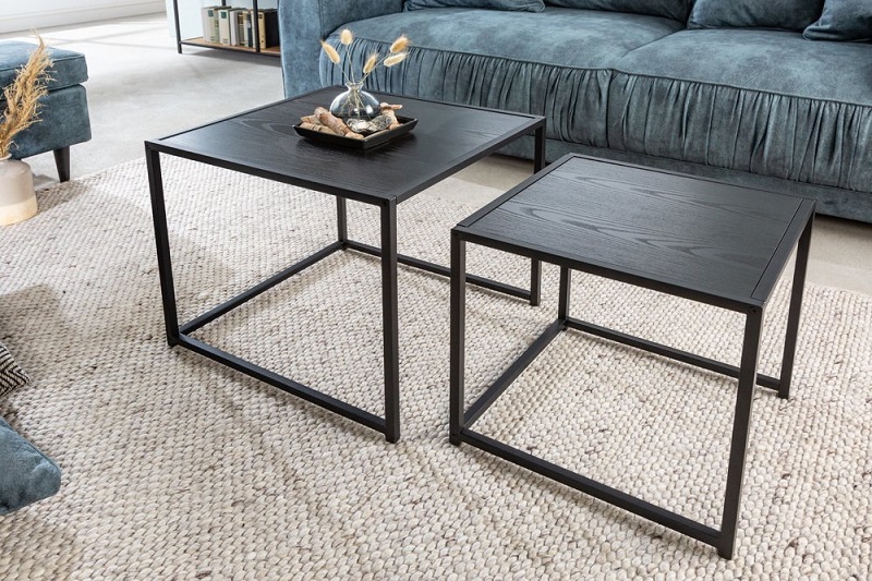 Sada stolků BELIZE BLACK SET