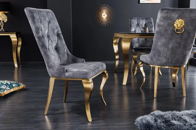 Židle CASTILLO GOLD GRAY