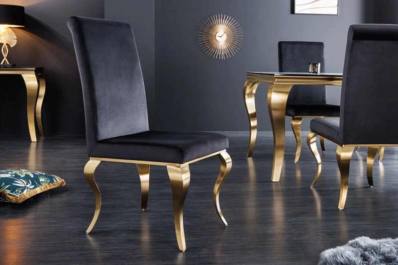 Židle BAROCK GOLD BLACK