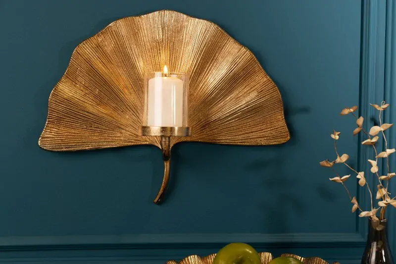 Svícen GINKGO GOLD