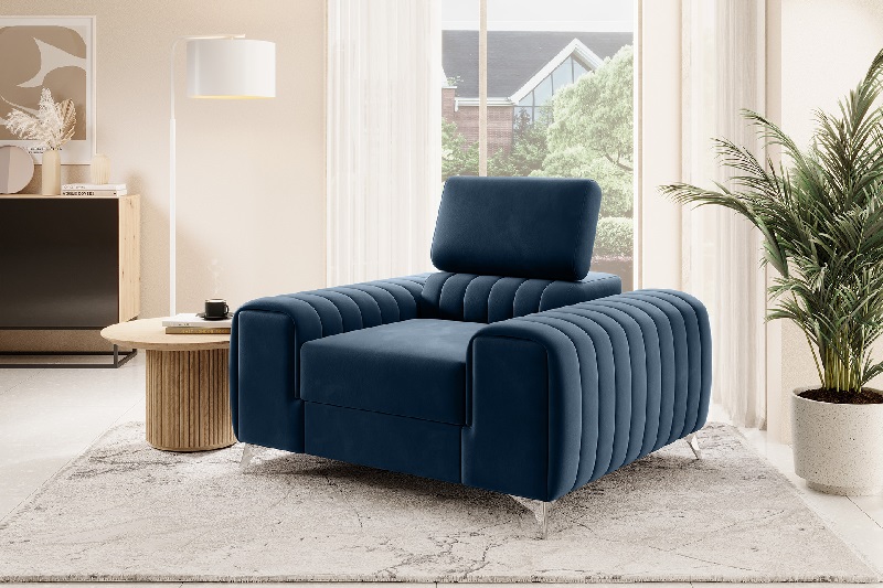Křeslo LAURENCE DARK BLUE IV.