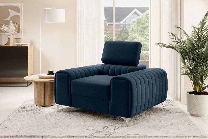 Křeslo LAURENCE DARK BLUE III.
