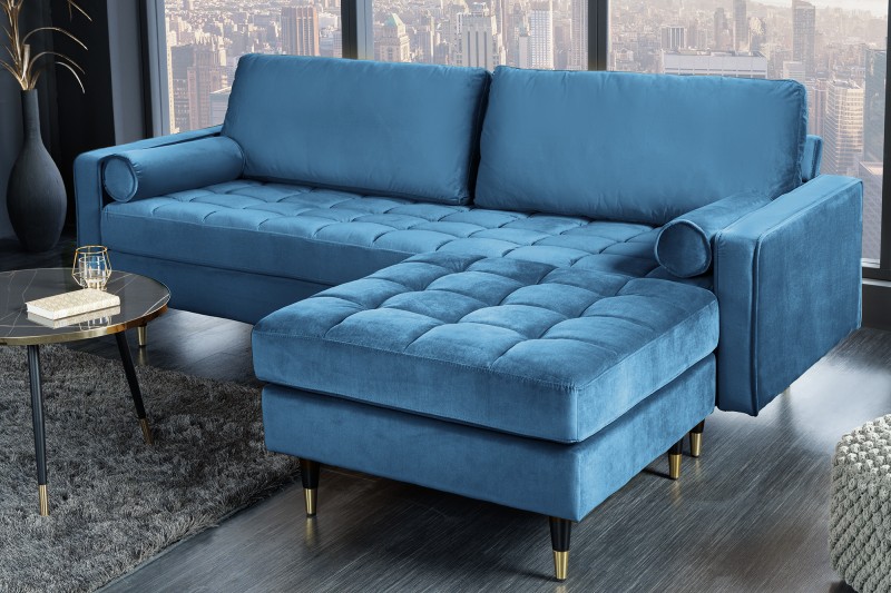 Taburet VELVET BLUE