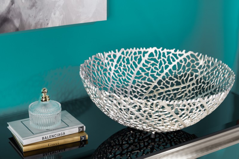 Miska ABSTRACT LEAF SILVER