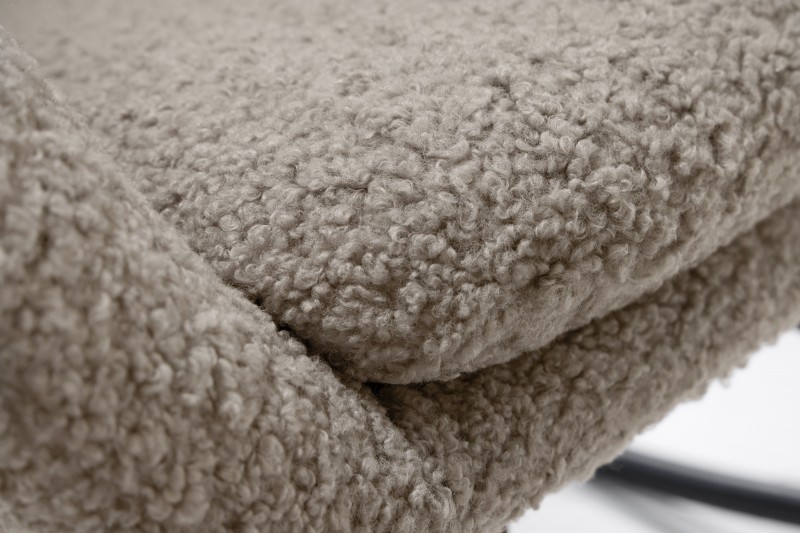 Houpací křeslo SWING BOUCLÉ CHAMPAGNE