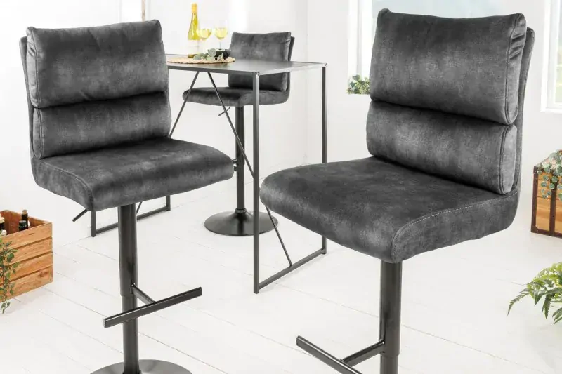 Barová židle Comfort Dark Gray