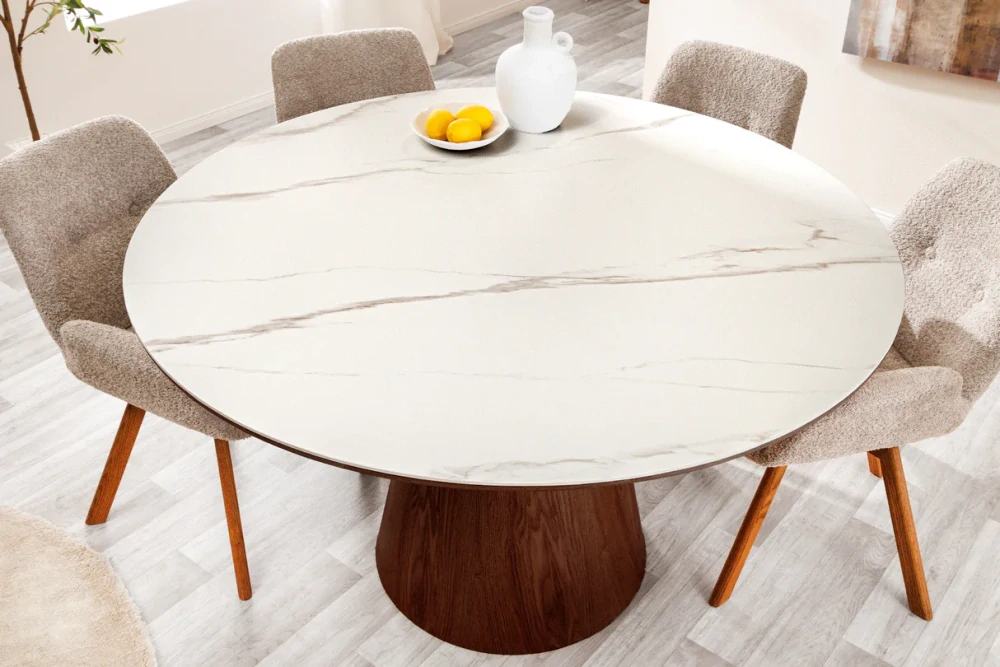 Jídelní stůl Unique Round 120 Walnut