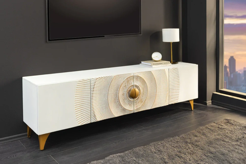TV stolek SUNRISE WHITE