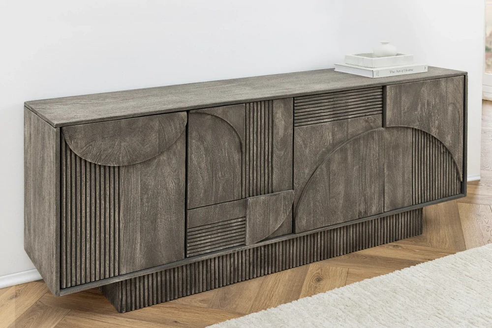 Komoda Art Deco Smoked Grey