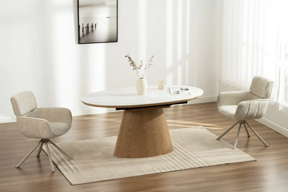 Jídelní stůl Unique Oak Ceramic White