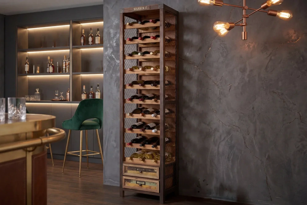 Industriální skříňka Bodega Wine