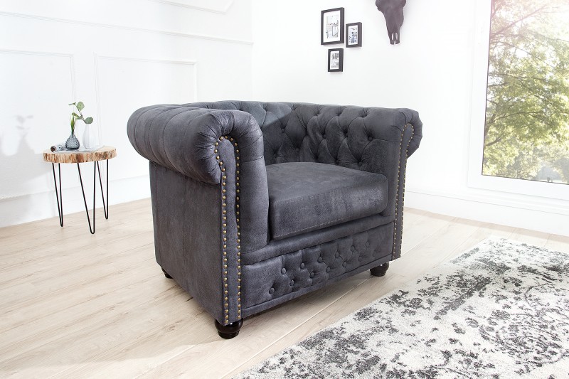 Křeslo CHESTERFIELD GREY