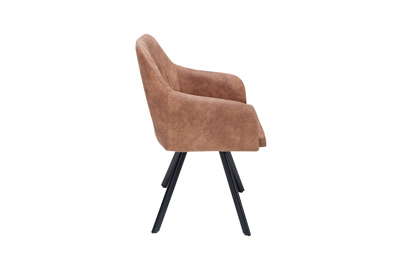 Židle LUCCA VINTAGE BROWN