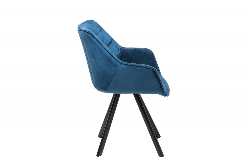 Židle DUTCH SAMT BLUE