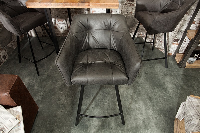 Barová židle LOFT VINTAGE GRAY