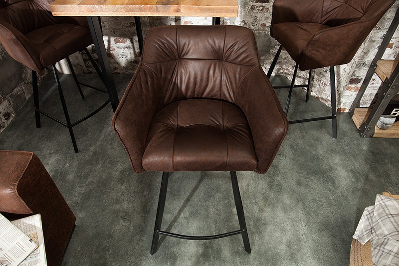 Barová židle LOFT VINTAGE BROWN