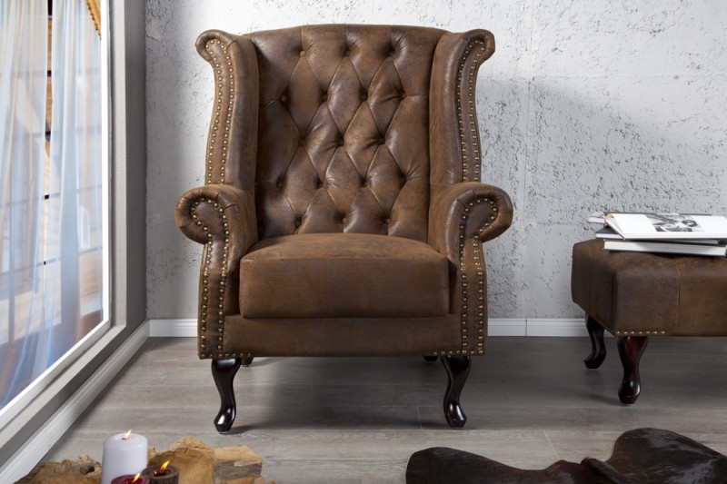 Křeslo Chesterfield Old Vintage