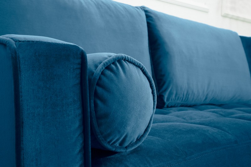 Rohová sedačka VELVET CORNER BLUE