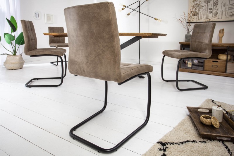 Židle MODERN VINTAGE TAUPE