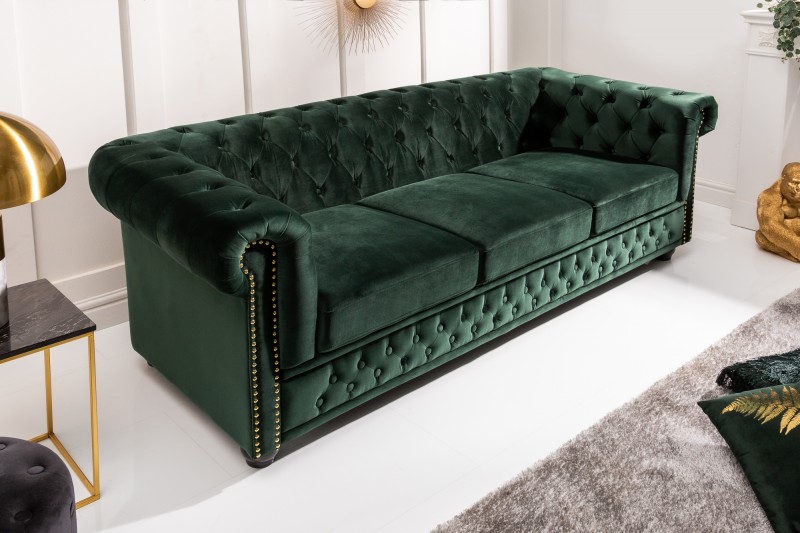 Sedačka CHESTERFIELD SAMT GREEN