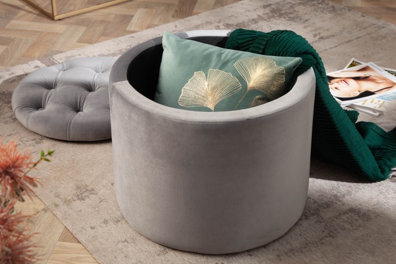 Taburet BAROCK ROUND SILVER