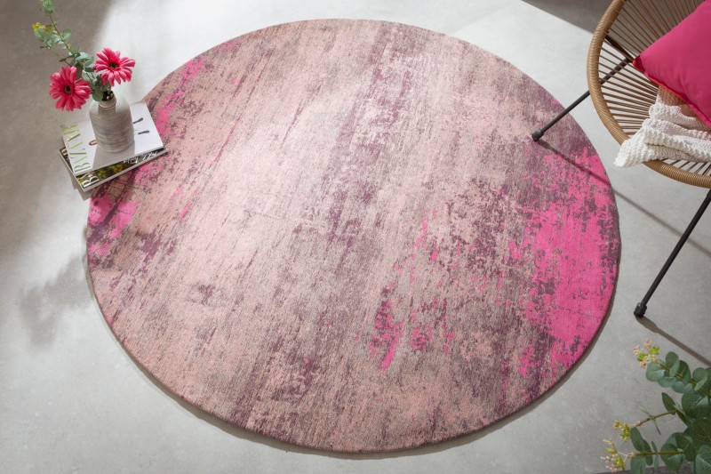 Koberec MORFEUS PINK ROUND