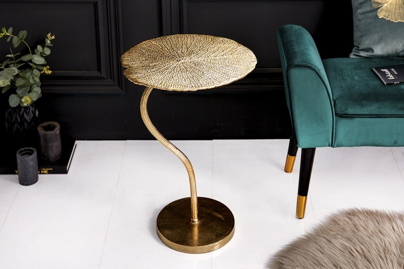 Stolek WATERLILY GOLD