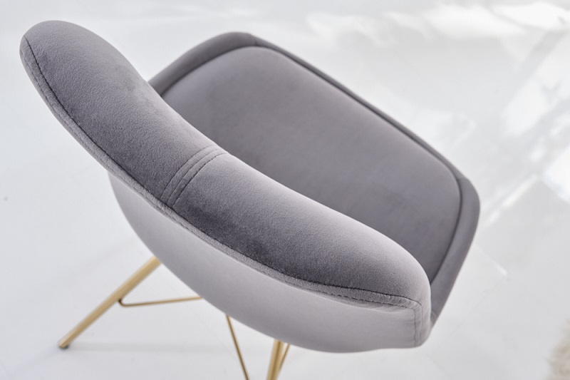 Židle SCENER RETRO GOLD GRAY