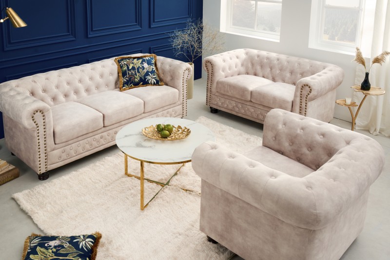 Křeslo CHESTERFIELD CHAMPAGNE