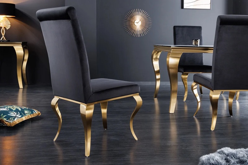 Židle BAROCK GOLD BLACK