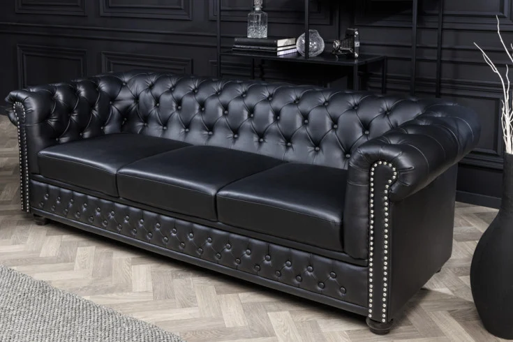 Sedačka CHESTERFIELD 3 BLACK