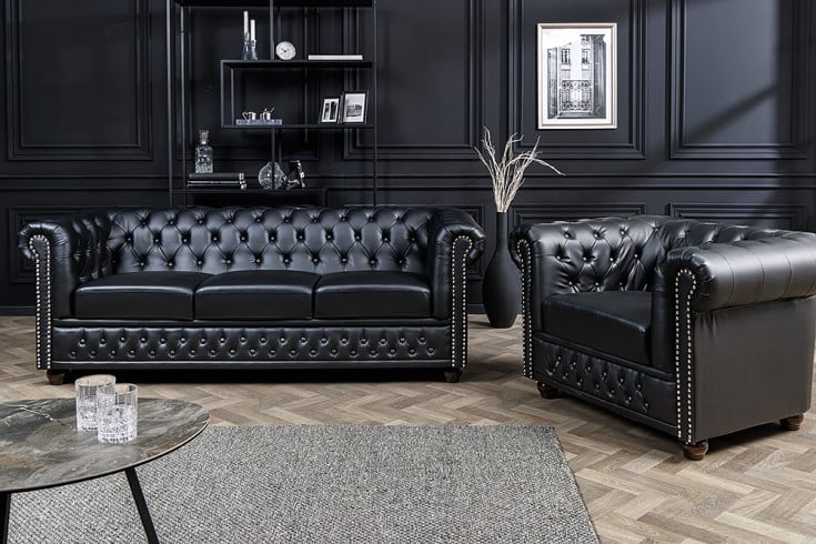 Křeslo CHESTERFIELD BLACK