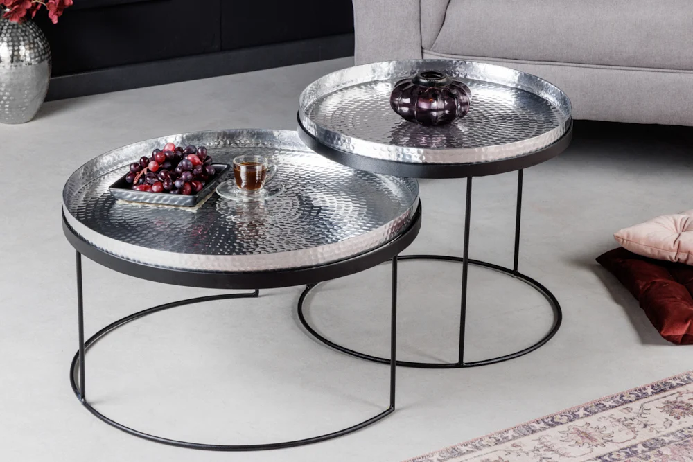 Sada stolků ORIENT SILVER