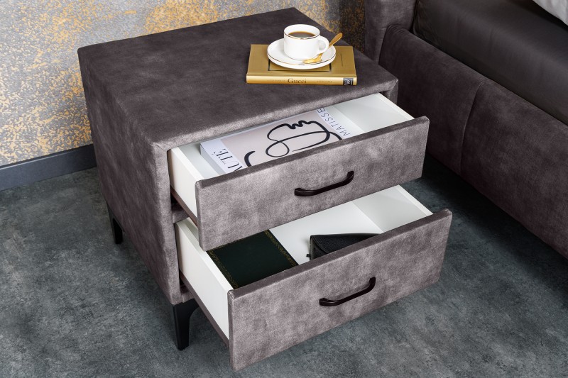 Noční stolek BUTIQUE DARK GRAY